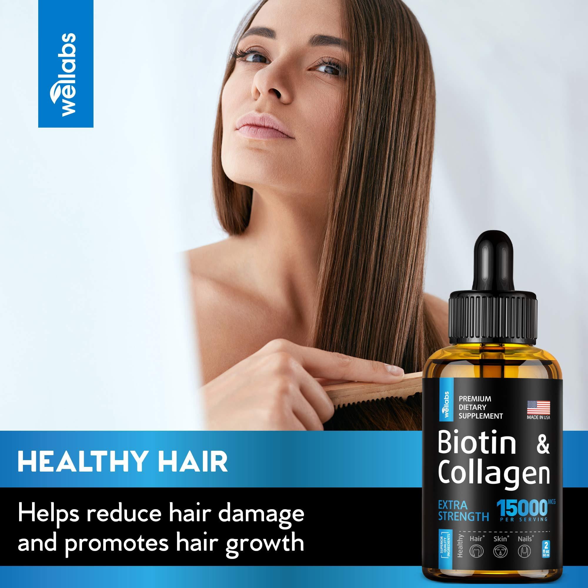 Premium Biotin & Collagen Hair Growth Drops - Potent US Made Hair Growth Product - Healthy Skin & Nails - Liquid Biotin & Collagen Supplement for Best Absorption - Perfect Hair Growth Premium Biotin & Collagen Hair Growth Drops - Potent US Made Hair Growth Product - Healthy Skin & Nails - Liquid Biotin & Collagen Supplement for Best Absorption - Perfect Hair Growth