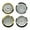 Arab and Roman gold, variant on Set of 4 55mm Quartzs Clock Face Insert Inlaid with Arabic and Roman Numerals for Home and Clock Repair Decors