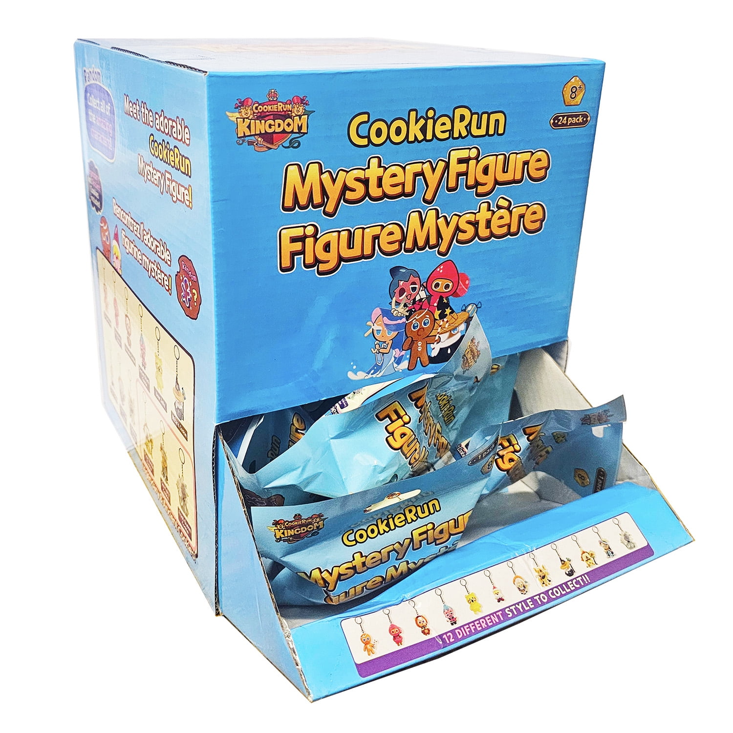 Official Cookie Run Kingdom Mystery Figurine Keychain Blind Bag (3-Pack)