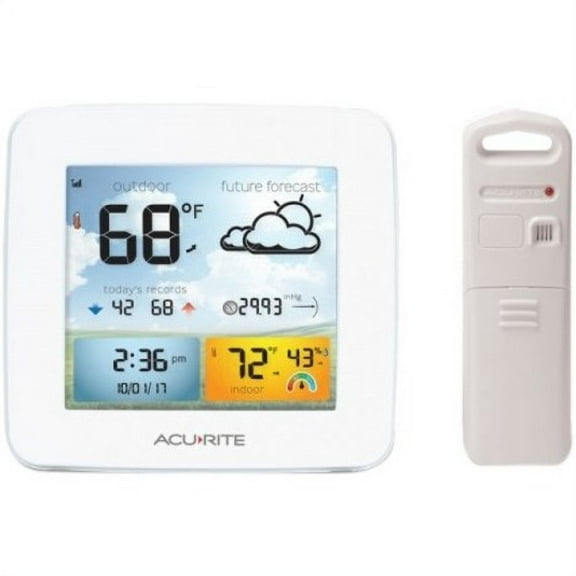AcuRite Weather Forecaster - Temperature and Humidity - Desktop, Wall Mountable