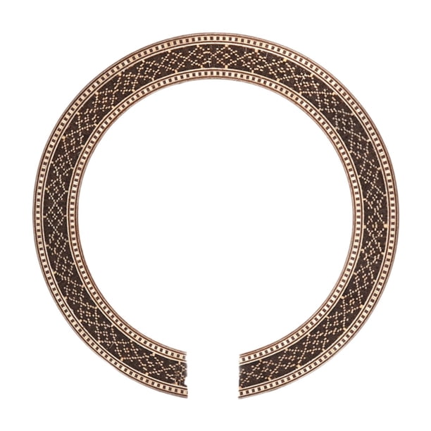 Roseta de guitarra clásica, piezas de roseta de incrustación de agujero de madera, diseño de flores de guitarra clásica decoración de calcomanías