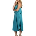 thumbnail image 3 of Doublju Women's Round Hem with Side Slit Summer Beach Midi Dress (Plus Size Available), 3 of 4