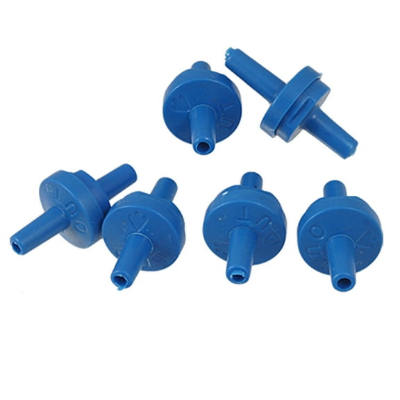 Unique Bargains 6 Pcs Non-Return Plastic Aquarium Air Pump Check Valve