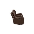 thumbnail image 6 of New Classic Furniture Linton 2-Piece Leather Manual Sofa & Loveseat Set in Brown, 6 of 14