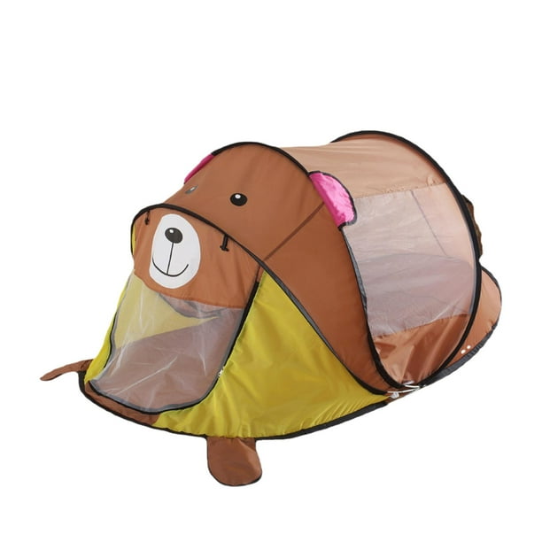 Tienda de campaña para niños, tienda de juegos para interiores, portátil para interiores y exteriores, para que los niños y las niñas Oso