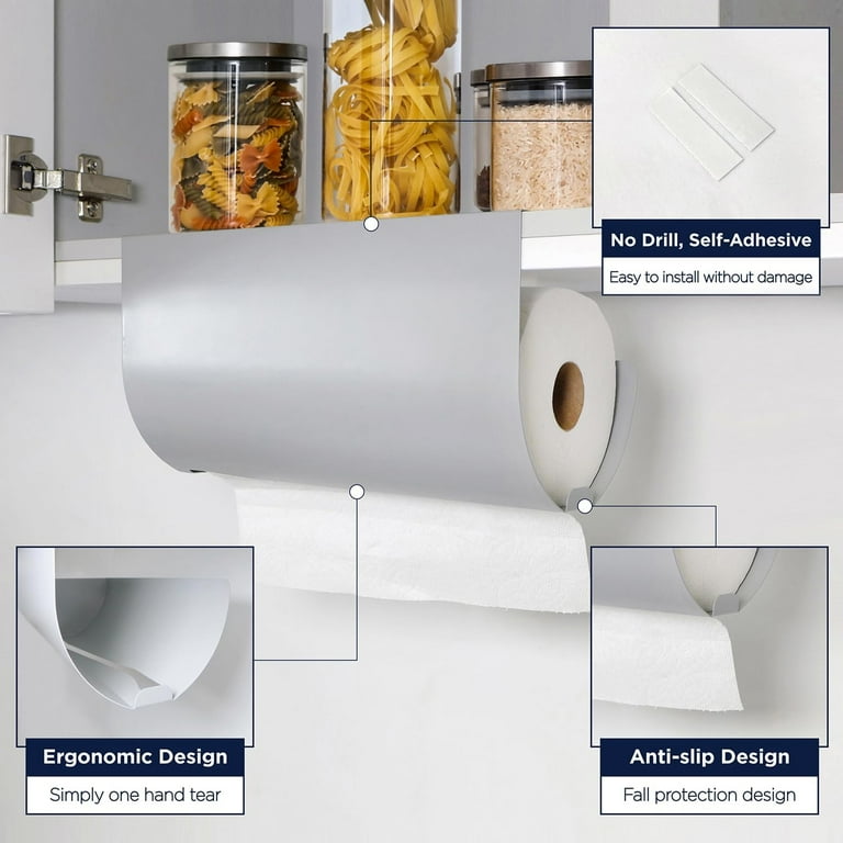 No drill under cabinet paper towel holder new arrivals