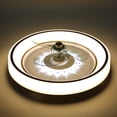 thumbnail image 4 of Cusp Barn Flush Mount Ceiling Fan with Light Remote Control Low Profile 3-Color Dimming LED Light for Bedroom, 4 of 11