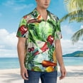 thumbnail image 5 of Kll Men'S Hawaiian Shirt Short Sleeve Button Down Beach Shirts-Vegan1, 5 of 8