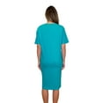thumbnail image 2 of Just Love Short Sleeve Nightgown Sleep Dress for Women (Teal - Movie Sleep, Medium), 2 of 3