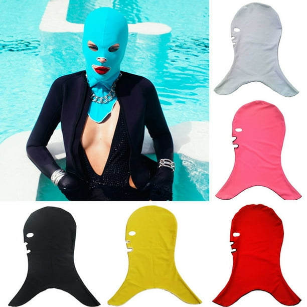 Cheers Facekini Breathable Pool Mask Head Sunblock UV Sun Protection Face  Swim Cap 