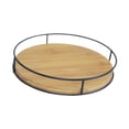 thumbnail image 2 of Soporte de bandeja giratoria de madera, bandeja decorativa, bandeja de tocador, bandeja de almacenamiento organizadora de condimentos para despensa,, 2 of 8
