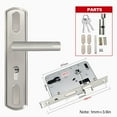 AntiTheft Door Lock Stainless Steel Room lock Entry Door Handle with ...