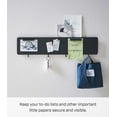 thumbnail image 5 of Yamazaki Home  Wall-Mounted Magnet Board, Steel, Holds 4.4 lbs - L 0.6 x W 27.6 x H 5.9 inches Black, 5 of 7