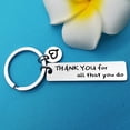 thumbnail image 4 of Thank You Gifts Appreciation Keychain Thank You for All That You Do Keychain Thank You Gifts for Social Worker Volunteer Employee Coworker Appreciation Gifts for Nurse Mentor Teacher Gifts, 4 of 6