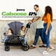 thumbnail image 2 of Joovy Caboose RS Sit & Stand Double Stroller for Children Up to 55 lb. with All-Terrain Wheels, UPF50+ Sun Canopy & Magnetic 5-Point Safety Harnesses, Jet, 2 of 5