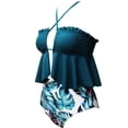 thumbnail image 4 of Traje De Baño Familiar A Juego Con Estampado De Hojas, Bikini De Playa, Traje De Baño Cómodo Transpirable Para Padres E Hijos Kearding OD016859-15, 4 of 6