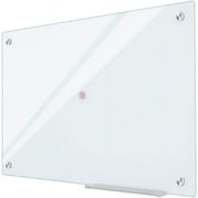 Glass Whiteboard Magnetic Dry Erase White Board 4'x 3' Framless White Surface