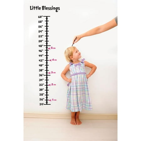 Baby Vinyl Growth Chart Decal Hanging Height Ruler Sticker ...