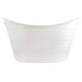 thumbnail image 3 of 6 Pack: White Oval Plastic Tub by Celebrate It, 3 of 3