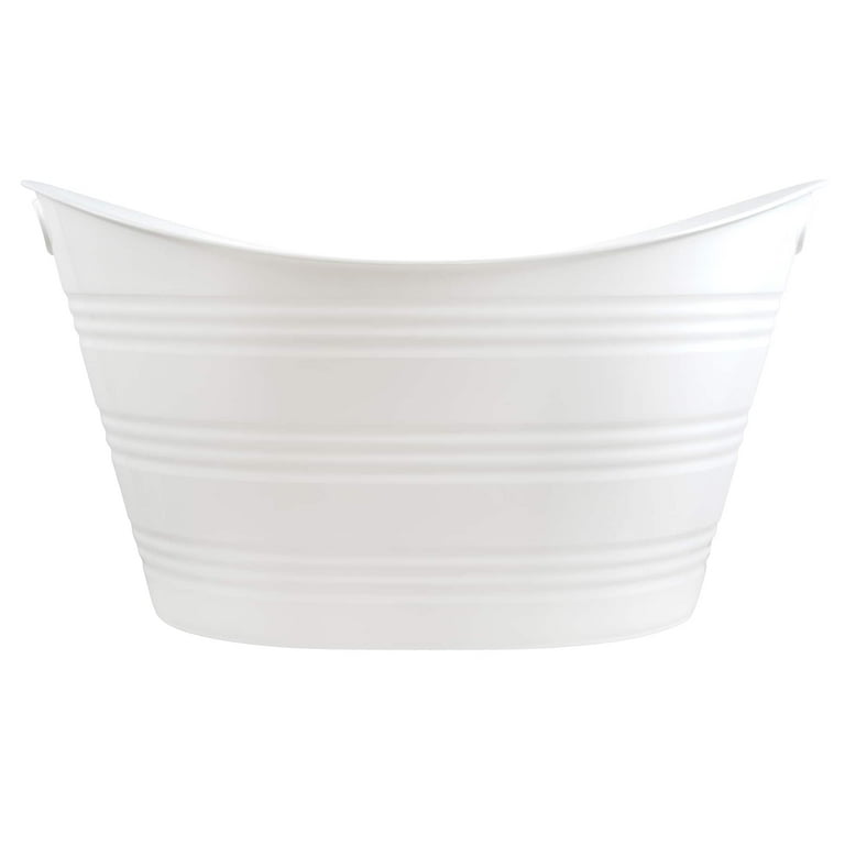 Blue Oval Small Plastic Party Tub, 2-Pack