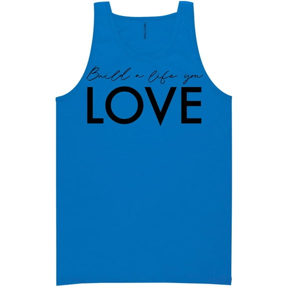 Build A Life You Love Neon Tank Top