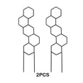 thumbnail image 3 of Decodeary 2pieces Excellent Plant Support For Climbing Plants With Metal Wire Trellis As shown 38*10cm, 3 of 6