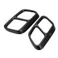 thumbnail image 3 of Tail Pipe Frame, Quad Exhaust Tip Cover Practical  Replacement For  CLS W218 2012-2017 For Car Glossy Black, 3 of 8