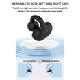 thumbnail image 2 of Wovilon Clip-On Type Bluetooth Headset Wireless Business Single Earpiece Voice Answer In Ear Earbuds For Trucker Driving Running Large Battery Noise Cancelling Headphones, 2 of 3