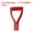 Red, variant on Uxcell Shovel D Grip Handle 1-1/4""(32mm) Inner ABS Spade Snow Shovel, Black