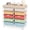 Rainbow, variant on Rolling Storage Cart with 10 Drawers, KINTIDY Drawer Cart with Sturdy Frame for Craft Office School Storage, White