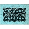 thumbnail image 1 of Ahgly Company Indoor Rectangle Oriental Light Blue Traditional Area Rugs, 2' x 5', 1 of 4