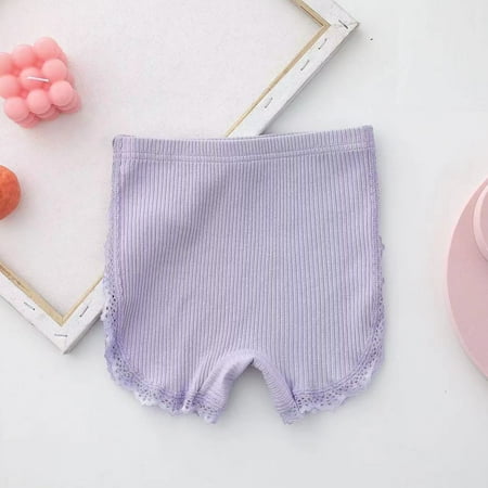 Bnwani Underwear For Kid Plus Size Underpant Flash Deals Cotton Toddler Panty Purple 6 T
