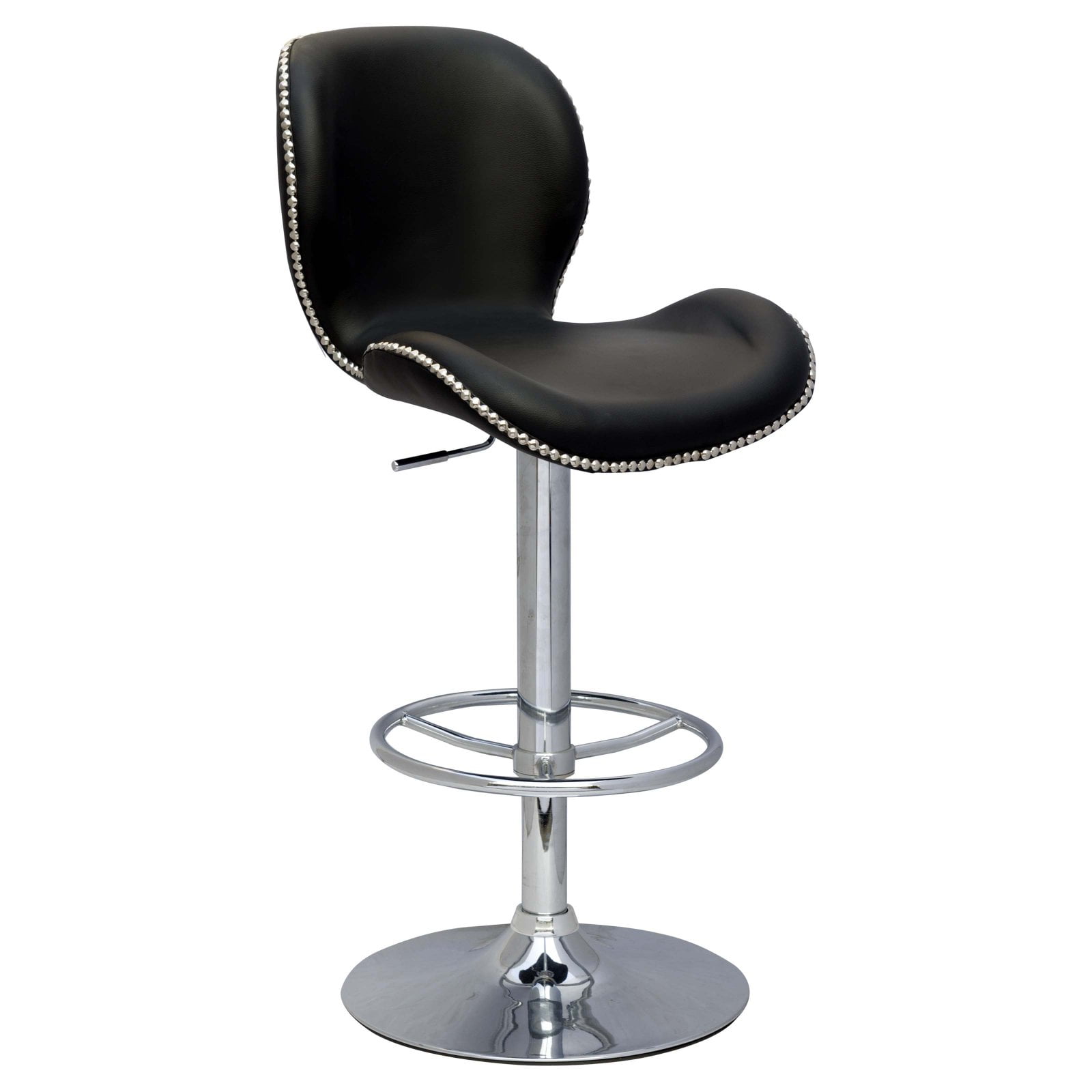 Chintaly Jayden Pneumatic Gas Lift Height Swivel Bar Stool Chrome