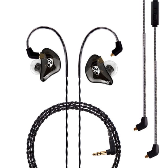 Auriculares intraurales BASN Bsinger PRO Clear Black