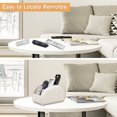 thumbnail image 5 of Fintie Remote Control Holder for Table, Vegan Leather TV Remote Desk Caddy, 5 Compartments Desktop Organizer for TV Remotes, Media Controllers, Office Supplies (Metallic white), 5 of 7