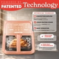 thumbnail image 6 of Gourmia 8 Qt Air Fryer, 8 Presets with Digital Display, FryForce 360° Technology, Easy View Window & Interior Light, Dishwasher Safe Basket, Peach, 6 of 14