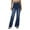Blue, variant on Straight Leg Jeans for Women High Elastic Waisted Pull On Loose Fit Stretchy Denim Pants with Pockets Lightweight Comfy Casual Trousers
