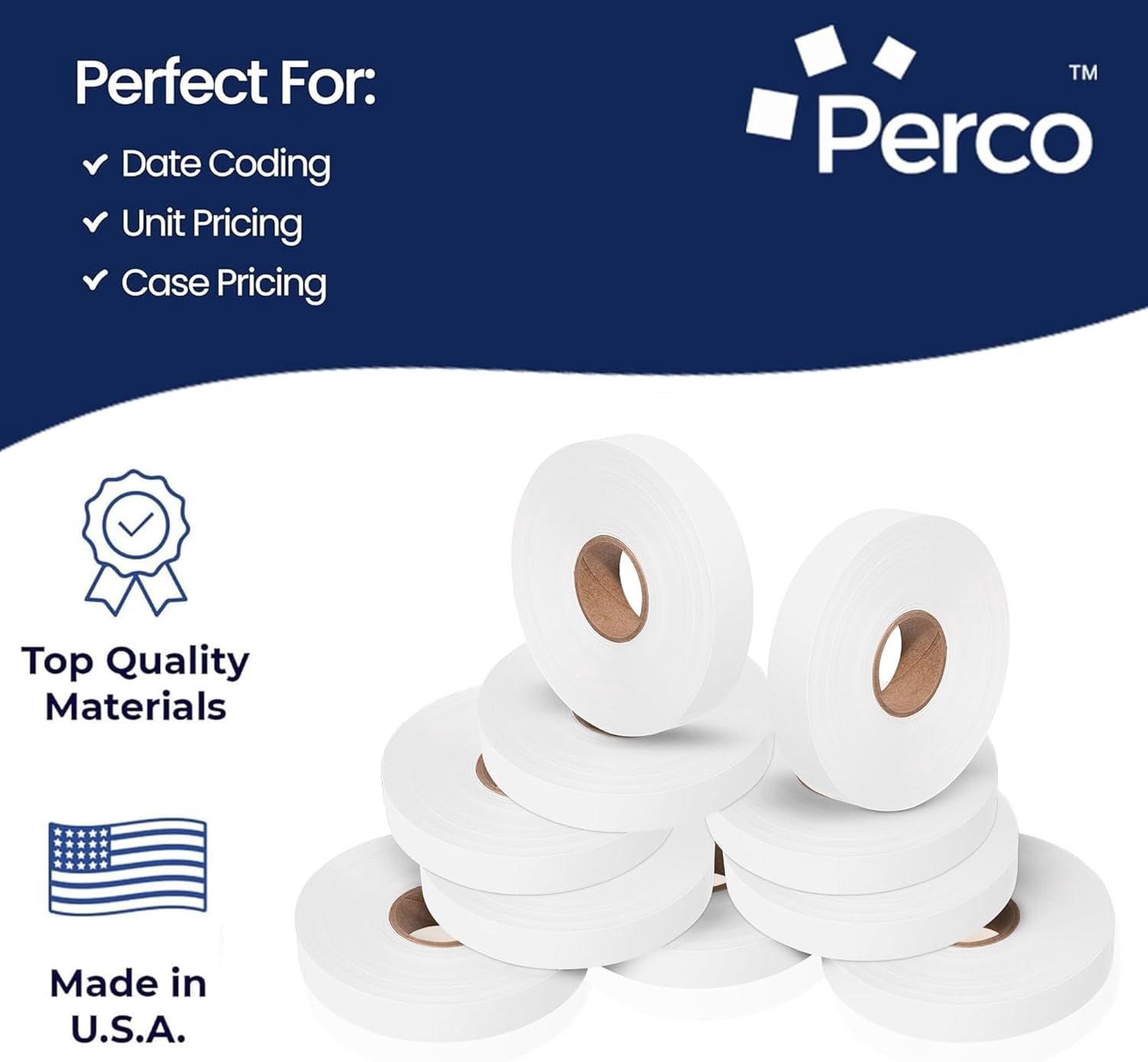 Pricing Labels for Monarch 1115 White - 60,000 labels w/ 40 Rolls Value Pack, 4 Sleeves - Made in USA