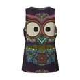 thumbnail image 5 of Xecao Boho Owl Men's Tank Top Workout Quick Dry Sleeveless Gym Jogging Muscle Shirts Summer Swim Beach Tops, 5 of 9