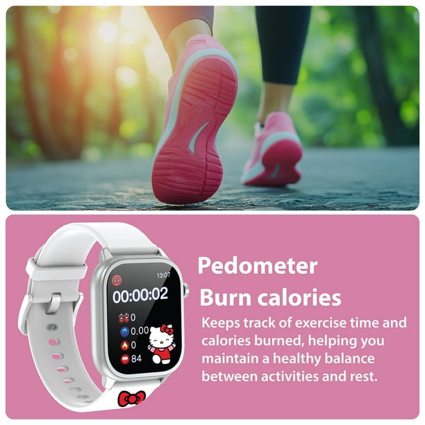 Hello Kitty iTime Digital Adult 46mm Smart Watch with White and