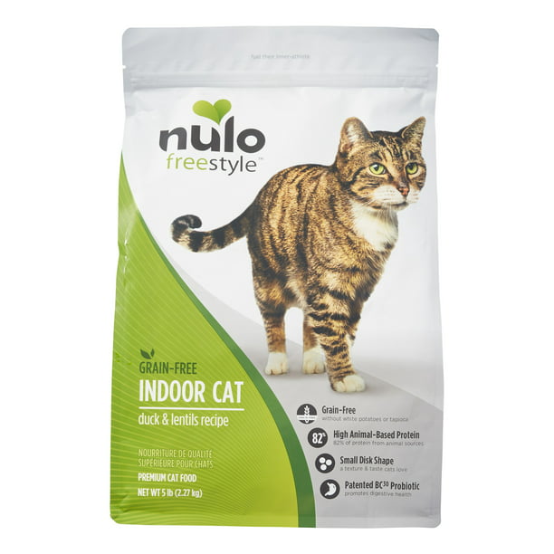Nulo Freestyle GrainFree Duck & Lentils Indoor Dry Cat Food, 5 lb