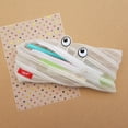 thumbnail image 4 of ZIPIT Monster Pencil Case for Kids, Large Capacity Cute Pencil Pouch, Holds up to 30 Pens, Made of One Long Zipper (Transparent), 4 of 9