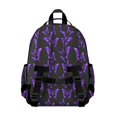 thumbnail image 3 of Butterfly print backpack, spacious backpack with floral butterfly patterns, practical backpack for school or birthday gift, 3 of 6