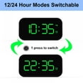 thumbnail image 4 of CNKOO Full-screen Alarm Clock With Snooze Function for Bedroom  Living room  Study And Outdoor  42LED 6 Level Brightness Adjustable  Supporting USB Charging for Smartphones, 4 of 7