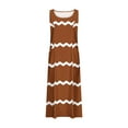 thumbnail image 3 of Striped Linen Sun Dresses for Women Plus Size Summer Sleeveless Elegant Flowy Loose Casual Tank Dress with Pockets, 3 of 4