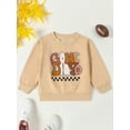 thumbnail image 2 of xiaxaixu Chandail pour Enfants, Chandail à Capuchon à Manches Longues à Col Rond avec Lettres et Imprimé de Football, Chandail à Enfiler pour Garçons et Filles, 2 of 9
