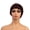 Brown, variant on Short Textured Hair Wigs for Women - Retro Fluffy Party Cosplay Hair with Bangs