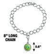 thumbnail image 4 of Bend it Like Gumby Yoga Gym Aerobic Workout Silver Plated Bracelet with Antiqued Charm, 4 of 5