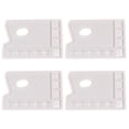 thumbnail image 1 of LIFKOME 4Pcs White Plastic Paint Trays Large Capacity 9 Grids for Color Mixing and Art Supplies Storage, 1 of 8