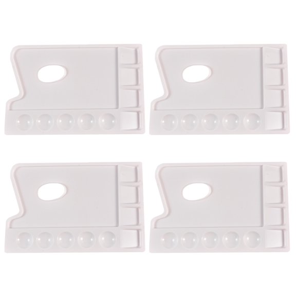 4 Pcs Painting Tray Paint Pallet Palette Paint Storage Trays 23.5x15.5cm White